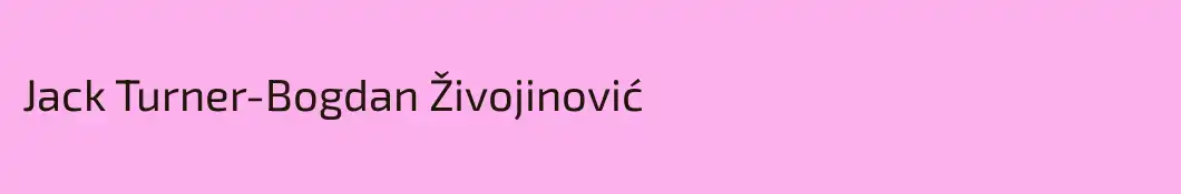 Jack Turner-Bogdan Živojinović